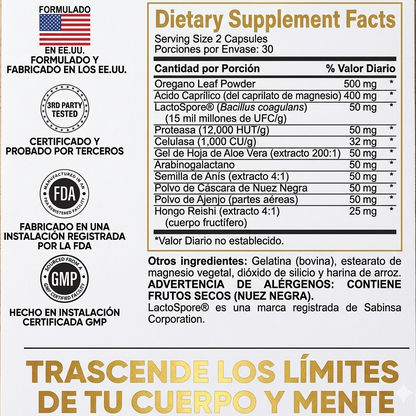 CANDIDA CLEANSE - [Pure Peak] Soporte Intestinal y de Colon 🦠🛡️