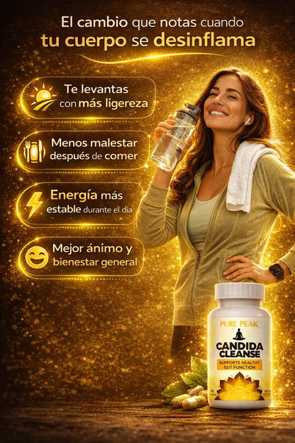 CANDIDA CLEANSE - [Pure Peak] Soporte Intestinal y de Colon 🦠🛡️
